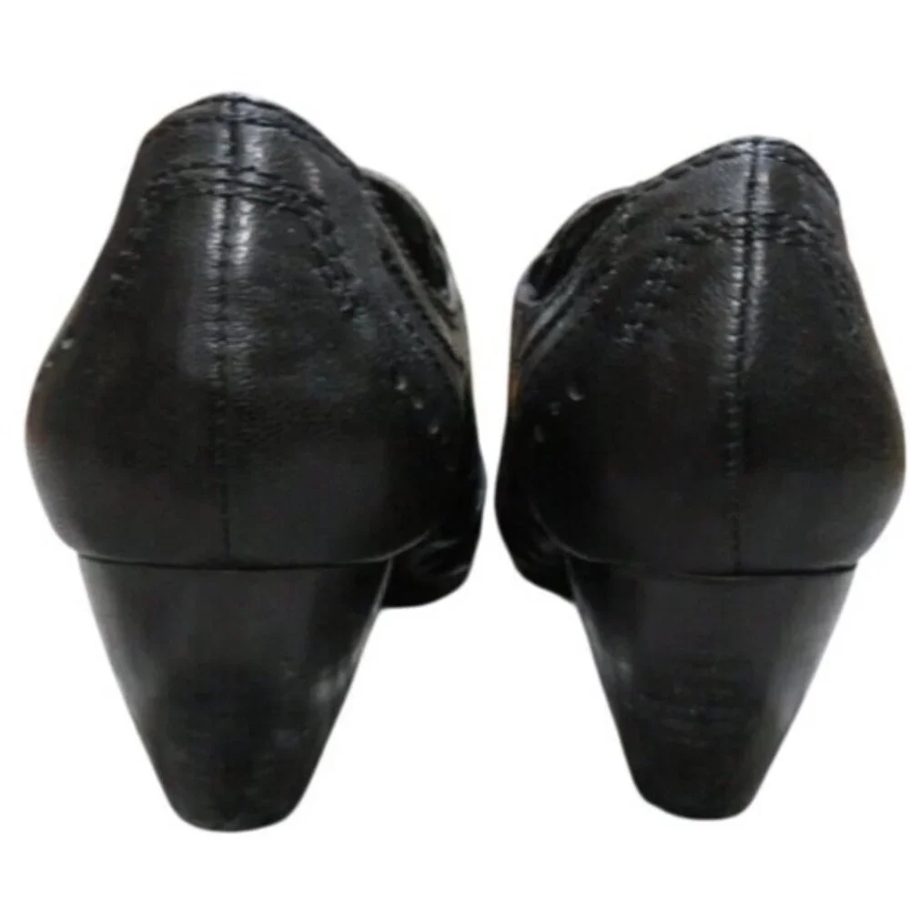 Bare traps Classic Black Quality Ruched leather stacked heel ankle boots
